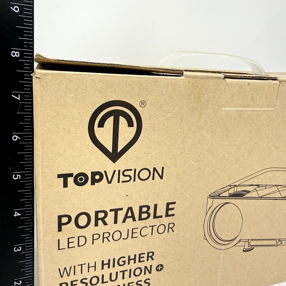 TOPVISION T21 Mini Portable LED Projector • NEW Open Box • High Brightness - Picture 12 of 13